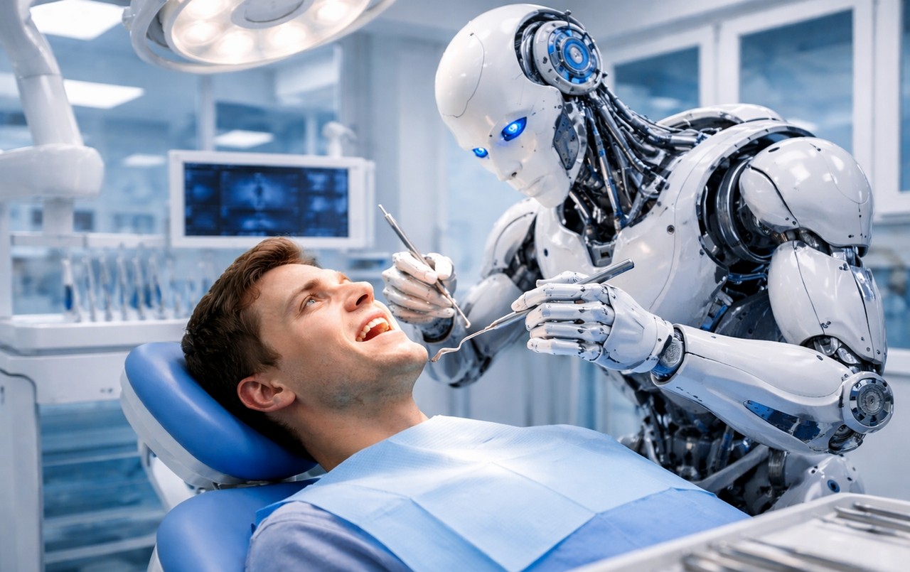 Roboty w gabinetach dentystycznych. Polacy na razie mówią „nie”, ale rewolucja jest nie do zatrzymania